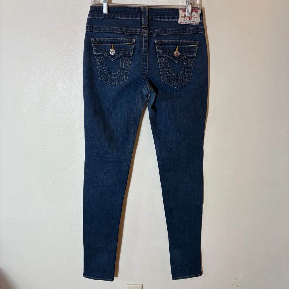 True Religion Jodie‎ Skinny Jeans Size 27 Low Rise Made in USA